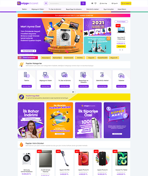 Genel E-Ticaret Yazılımı